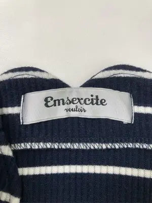 Emsexcite/エムズエキサイト/Tシャツ/カットソー/トップス/ブラック/M