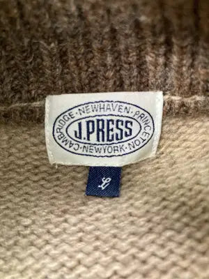 J.PRESS/ジェイプレス/ニット/セーター/トップス/ベージュ/L