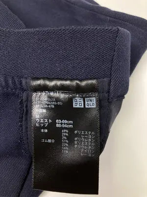 UNIQLO/ユニクロ/スラックス/パンツ/ネイビー/M  ウエスト63-69cm  ヒップ88-94cm