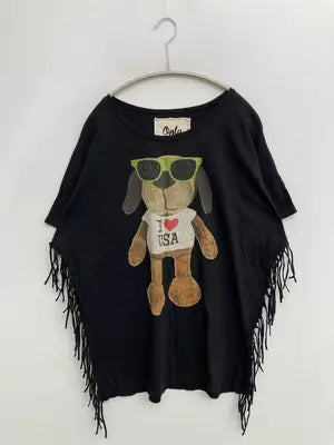 LALACUB/ララキューブ/Tシャツ/カットソー/トップス/ブラック
