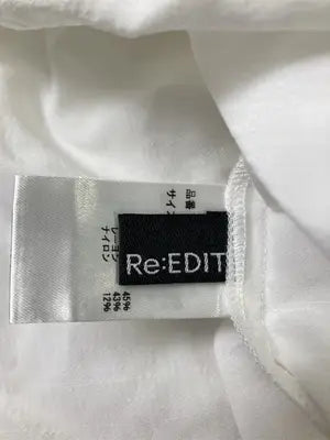Re:EDIT/リエディ/シャツ/ブラウス/トップス/ホワイト/L