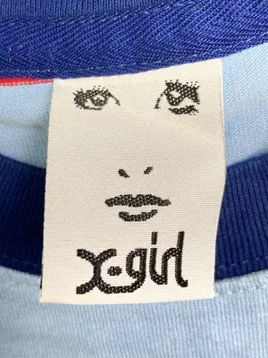 X-GIRL/エックスガール/Tシャツ/カットソー/トップス/スカイブルー/1