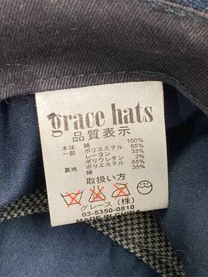 grace hats/ハット/帽子/ネイビー