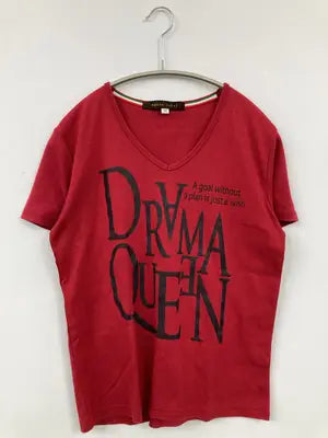 agate label/Tシャツ/カットソー/トップス/レッド/M