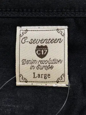 C-SEVENTEEN/シーセブンティーン/Tシャツ/カットソー/トップス/ブラック/L