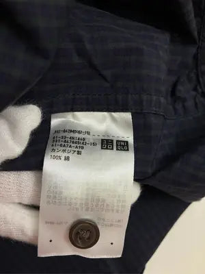 UNIQLO/ユニクロ/シャツ/ブラウス/トップス/ネイビー/L