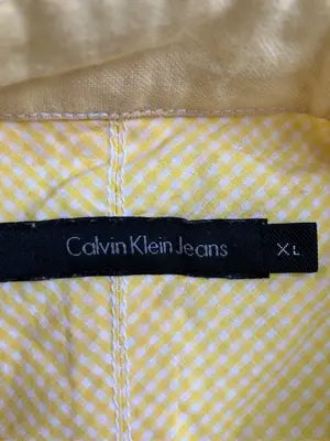 Calvin Klein Jeans/カルバンクラインジーンズ/シャツ/ブラウス/トップス/イエロー/XL