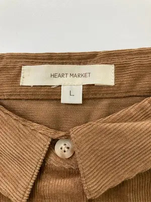 HEART MARKET/ハートマーケット/シャツワンピース/ワンピース/ドレス/ブラウン/L