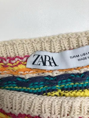 ZARA/ザラ/ニット/セーター/トップス/アイボリー/M