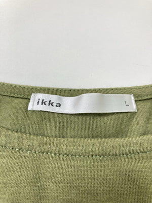 ikka/イッカ/Tシャツ/カットソー/トップス/カーキ/L