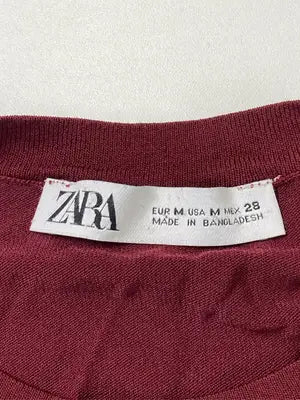 ZARA/ザラ/Tシャツ/カットソー/トップス/レッド/M