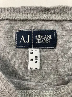 ARMANI JEANS/アルマーニジーンズ/Tシャツ/カットソー/トップス/グレー/40