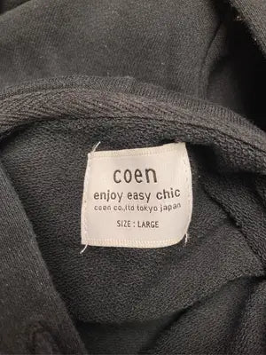 coen/コーエン/パーカー/トップス/ブラック/LARGE