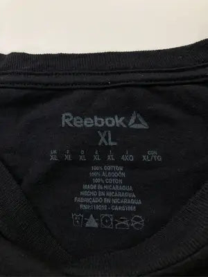 Reebok/リーボック/Tシャツ/カットソー/トップス/ブラック/XL