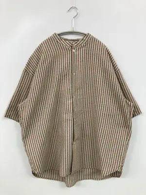 ITEMS/アイテムズ/シャツ/ブラウス/トップス/ブラウン/M