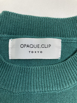OPAQUE.CLIP/オペークドットクリップ/ニット/セーター/トップス/グリーン/36/S