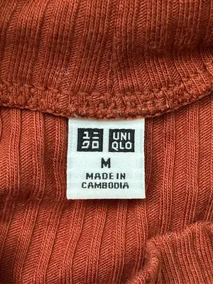 UNIQLO/ユニクロ/ニット/セーター/トップス/オレンジ/M