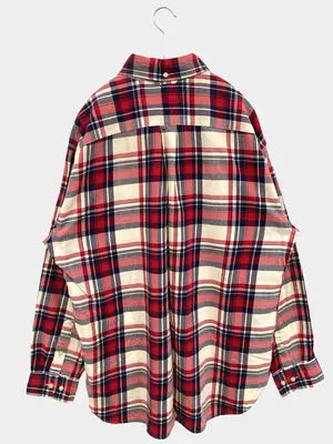 TOMMY HILFIGER/トミーヒルフィガー/シャツ/ブラウス/トップス/レッド/L