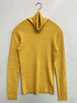 ニット/セーター/トップス/イエロー/M