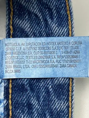 ZARA/ザラ/デニムパンツ/パンツ/ブルー/EUR38/USA30/MEX30