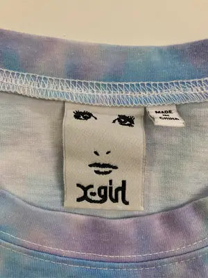X-GIRL/エックスガール/Tシャツ/カットソー/トップス/スカイブルー/2