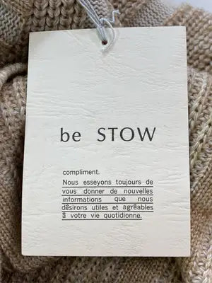 be STOW/ニット/セーター/トップス/ベージュ/M