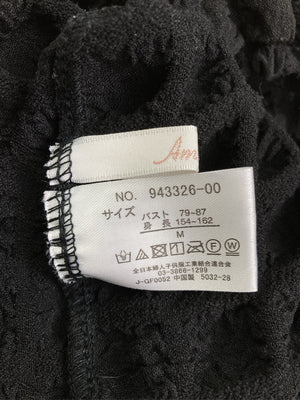 Amista/アミスタ/Tシャツ/カットソー/トップス/ブラック/M