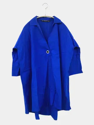 ZARA/ザラ/シャツ/ブラウス/トップス/ブルー/USA S