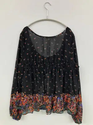 Free People/シャツ/ブラウス/トップス/ブラック/S