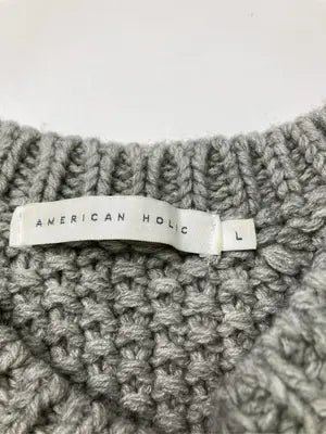 AMERICAN HOLIC/アメリカンホリック/ニット/セーター/トップス/グレー/L