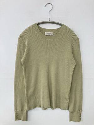 OPAQUE.CLIP/オペークドットクリップ/ニット/セーター/トップス/カーキ/38/M