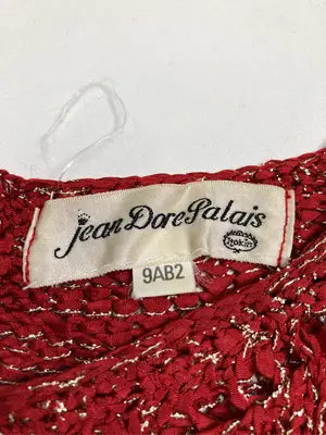 Jean Dore Palais/ニット/セーター/トップス/レッド/9AB2