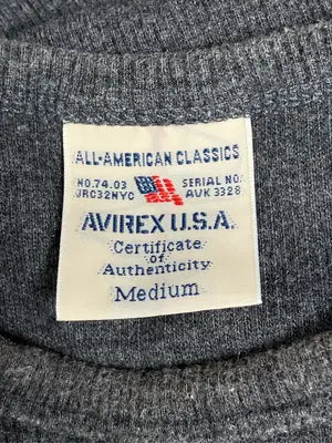 AVIREX/アヴィレックス/Tシャツ/カットソー/トップス/グレー/Medium