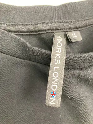 HK WORKS LONDON/エイチケーワークスロンドン/スウェット/トップス/ブラック/LL
