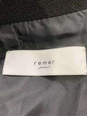 remer/リメール/ステンカラーコート/ジャケット/アウター/ブラック/L