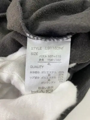 SMILEY FACE/スマイリーフェイス/Tシャツ/カットソー/トップス/ブラック/4L   バスト107～115   身長154～162