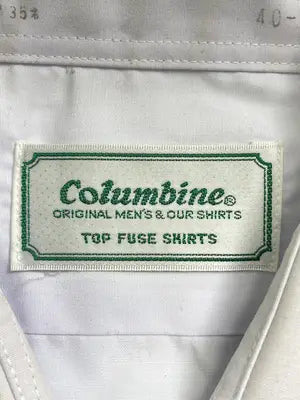 columbine/ビジネスシャツ/トップス/ホワイト/40-78