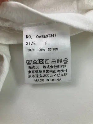 Abeundmor/Tシャツ/カットソー/トップス/アイボリー/F