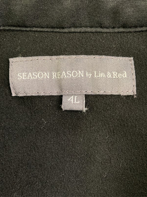 SEASON REASON by Lin&Red/シーズンリーズンバイリンアンドレッド/シャツ/ブラウス/トップス/ブラック/4L