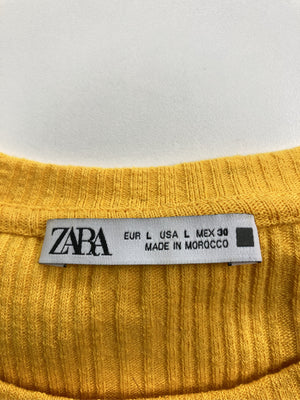 ZARA/ザラ/Tシャツ/カットソー/トップス/オレンジ/L