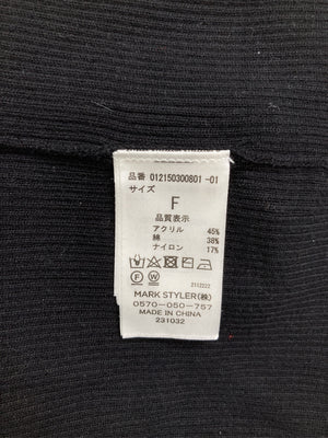 MURUA/ムルーア/ニット/セーター/トップス/ブラック/F