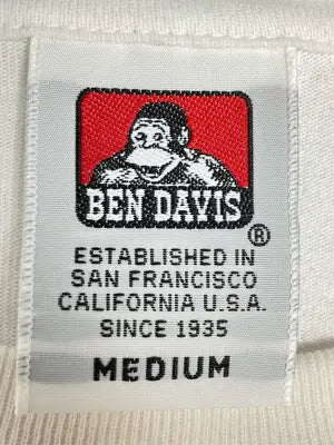 BEN DAVIS/ベンデイビス/Tシャツ/カットソー/トップス/ホワイト/MEDIUM