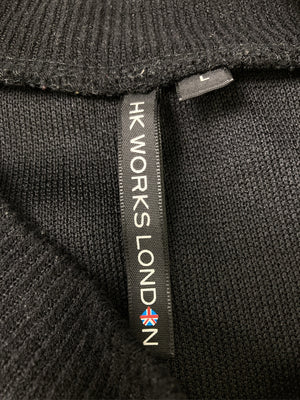 HK WORKS LOMDON/ニット/セーター/トップス/ブラック/L