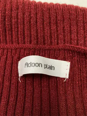Adoon plain/アドーンプレーン/ニット/セーター/トップス/レッド/F