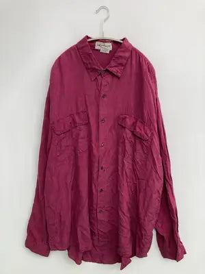 montage/シャツ/ブラウス/トップス/レッド/XL
