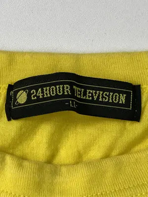 24 HOUR TELEVISION/Tシャツ/カットソー/トップス/イエロー/LL