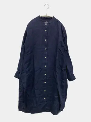 無印良品/ムジルシリョウヒン/シャツワンピース/ワンピース/ドレス/ネイビー/S