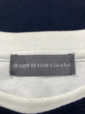 SEASON REASON by Lin.&Red/シーズンリーズンバイリンアンドレッド/Tシャツ/カットソー/トップス/ネイビー/L