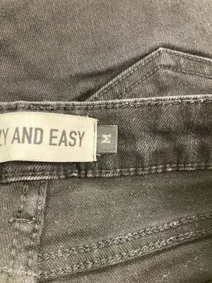 LAZY AND EASY/デニムパンツ/パンツ/ブラック/M