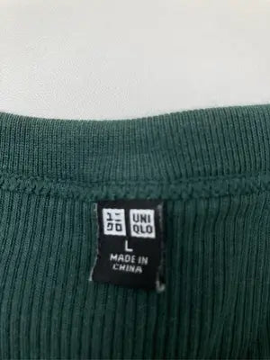 UNIQLO/ユニクロ/Tシャツ/カットソー/トップス/グリーン/L